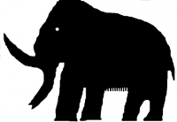 Silhouette d'un mammouth